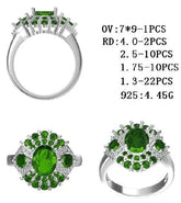 Sterling Silver Semi Mount Ring Setting Oval OV 9x7mm - Syzjewelry